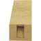 Ekena Millwork 3-inch W x 6-inch D x 6-inch H Funston Rough Cedar Woodgrain TimberThane Knee Brace, Primed BRCUR03X06X06FSTRCPR - alternate 5